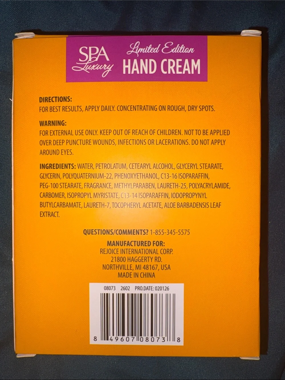 Spa Luxury -2 pks - Limited Edition Hand Cream Duos - 4 tubes total